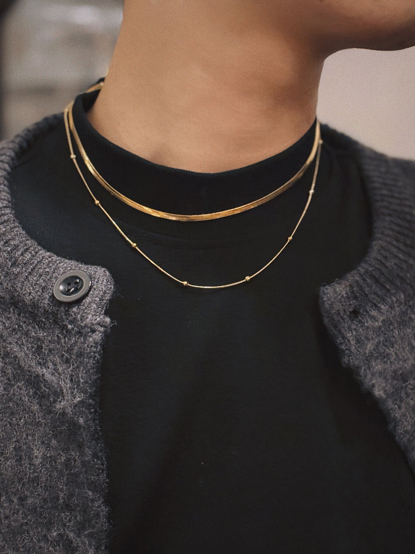 Golden Double - Layered Necklace