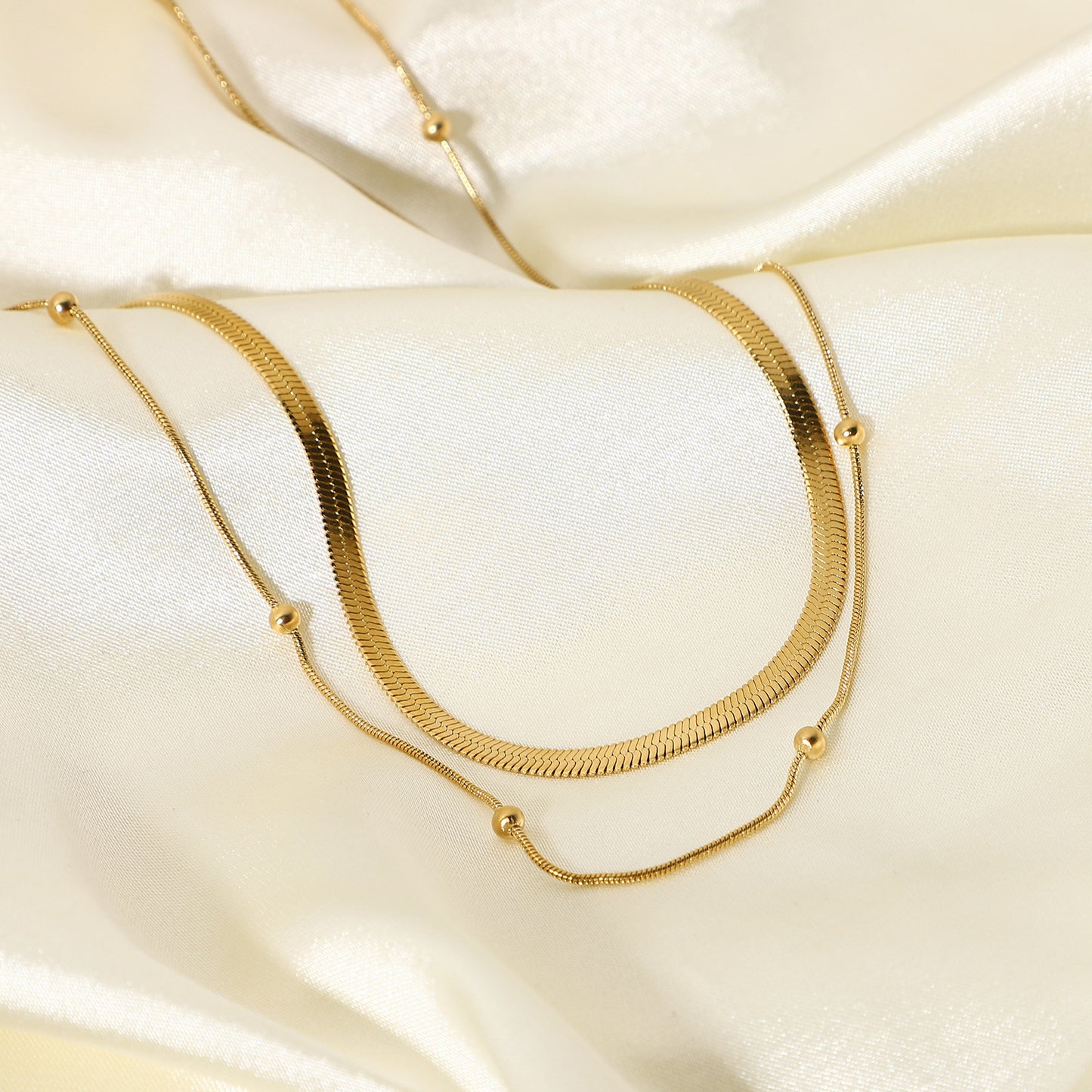 Golden Double - Layered Necklace